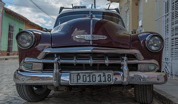 Oldtimer car op Cuba. van René Holtslag