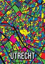 Utrecht Pop Art Stadskaart Plattegrond van Jorn van Hezik thumbnail