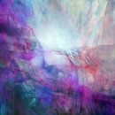 Drifting - abstracte compositie in roze en turkoois van Annette Schmucker thumbnail