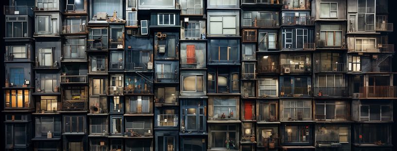 Großstadtarchitektur von fernlichtsicht