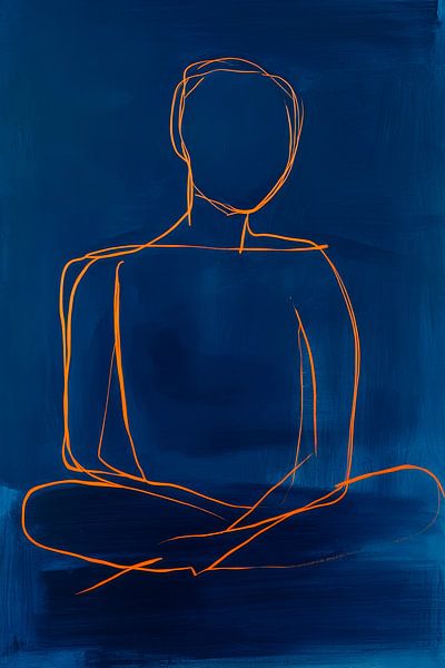 Meditation blue by Poster Art Shop