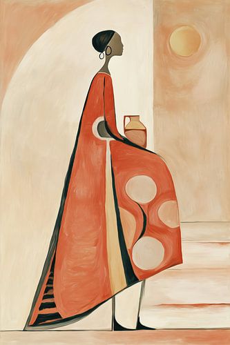 African abstract figurative by Bert Nijholt