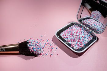 miroir de maquillage en sucre