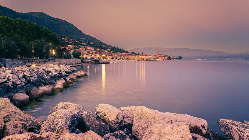 Sunset in Salo, Lake Garda, Italy by Henk Meijer Photography