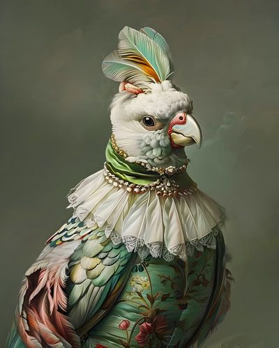 Schickes Vogelporträt