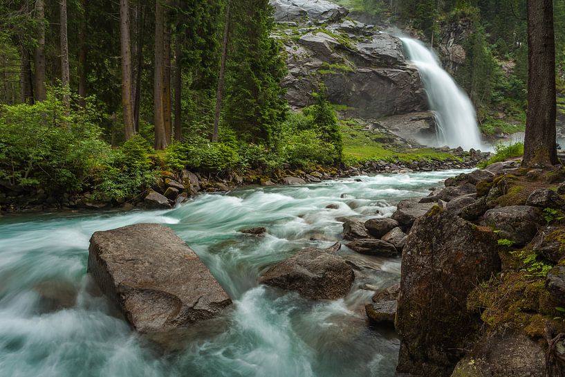 Krimmler Waterfall von Harold van den Berge