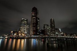 Rotterdam in the evening by Albert Mendelewski