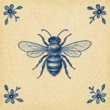 De Blauwe Bij – Delfts Blauw met een Knipoog van Marijke Trienekens