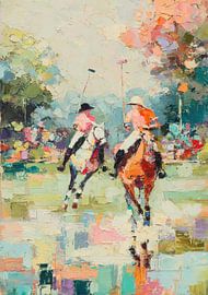 Polo game on horses by Niklas Maximilian