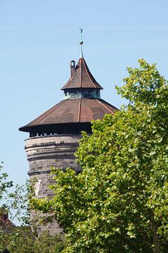Porte de la ville Ludwigstor, Nuremberg, Bavière, Allemagne, Europe