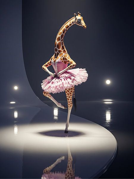 Giraffe Ballerina von coretan tangan