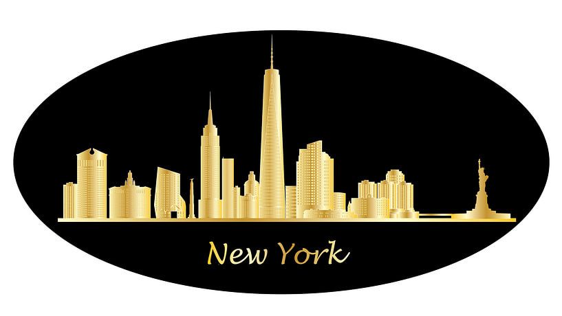 new york city skyline illustration by ChrisWillemsen