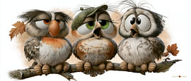Funny Little Birds by Gelissen Artworks