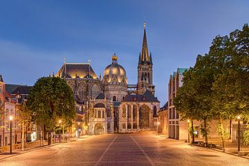 Aachen Cathedral in the evening by Michael Valjak