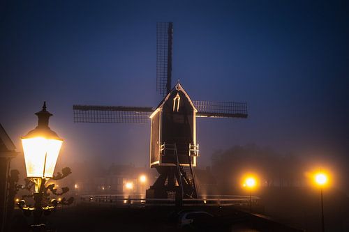 Heusden Molen Lantaarn met Mist