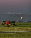Der Mond vom 31. August 2020 über Friesland von Harrie Muis Miniaturansicht