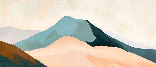 Berglandschap aquarel