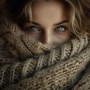 Winter views woman