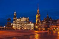 Dresden bei Nacht van Gunter Kirsch thumbnail