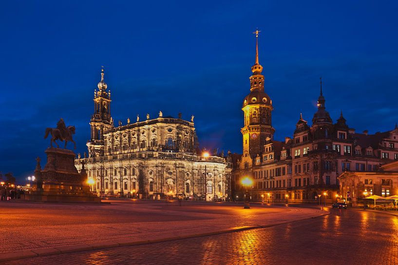 Dresden bei Nacht van Gunter Kirsch