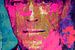 Motief David Bowie - Roze - Sjaalgezicht van Felix von Altersheim