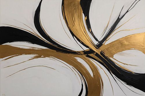 Minimalisme in goud en zwart