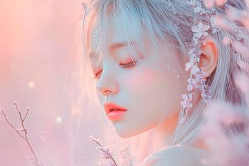 Delicate beauty in pastel colours by Poster Art Shop