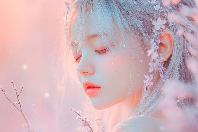 Delicate beauty in pastel colours by Poster Art Shop