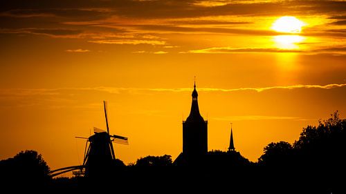 Sunset over Hasselt