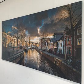Klantfoto: Hoge Der A Groningen van Jacco van der Zwan, op canvas