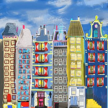 Peinture des maisons du canal d'Anvers