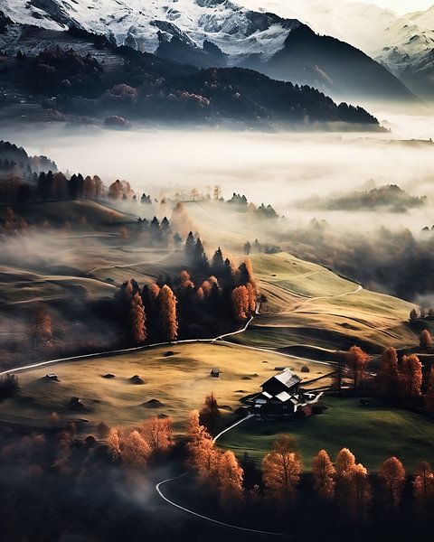 L'automne en montagne par fernlichtsicht