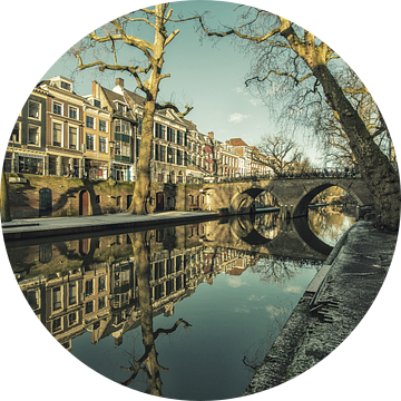 Weesbrug over de Oudegracht op een zonnige winterdag van André Blom Fotografie Utrecht