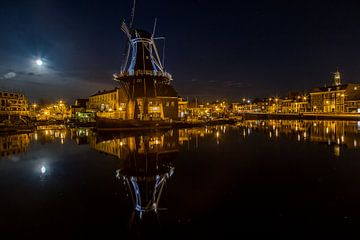 Nachtzicht op Haarlem