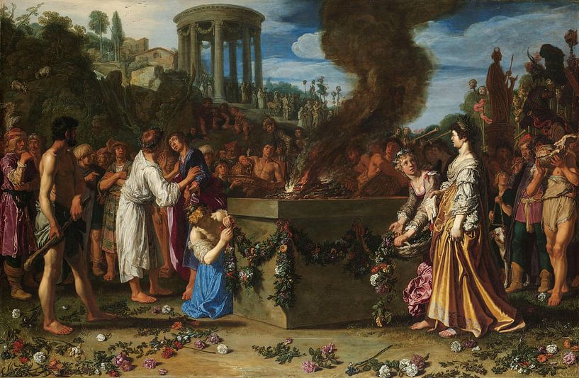 La bataille sacrificielle entre Orestes et Pylades, Pieter Lastman, 1614 par Marieke de Koning