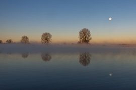 Nebel über der Maas von Ger van Beek