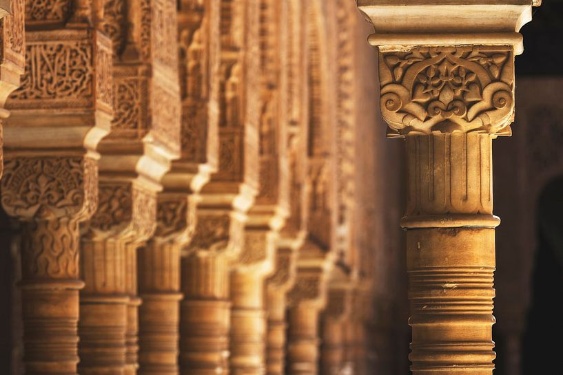 Arabic Columns | Alhambra Granada Spain by Waleson Photography