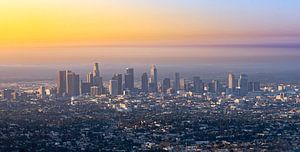 Los Angeles Skyline van Remco Piet