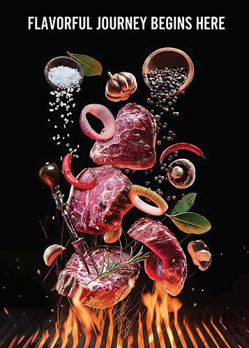 Keukenprint geïnspireerd door chef-koks