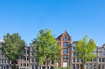 Gevels in de historische grachtengordel van Amsterdam van Sjoerd van der Wal Fotografie