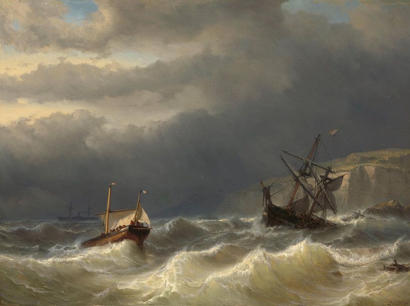 Storm in the Dover Strait - Louis Meijer by Marieke de Koning