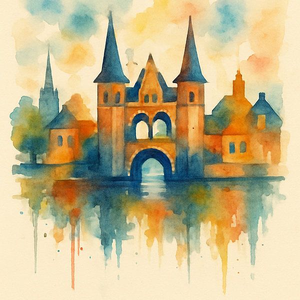 Skyline of Sneek by WESZIR