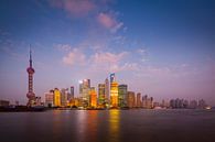 Shanghai Skyline van Chris Stenger thumbnail