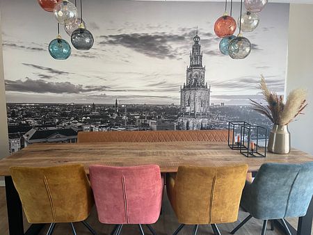 Martinitoren et Grote Markt à Groningen (Pays-Bas)