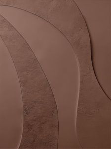 Reliefkunst: Warmes Nussbaumholz (Flexa Wood Clay Shades)