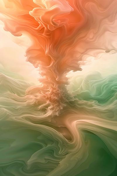 Abstracte kleurrijke wolken en lichtgloed van Art & Soul Creations