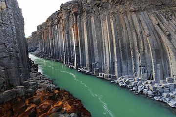 Stuðlagil Canyon in the East of Iceland von Frank Fichtmüller
