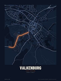 Valkenburg and the Cauberg, at night by Sidney van den Boogaard