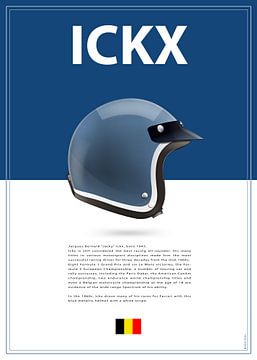 Jacky Ickx Helm van Theodor Decker