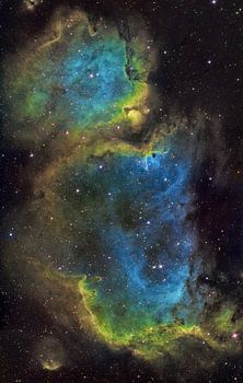 Soul Nebula dans Hubble Palette